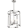 image:imageHunter  Astwood 4Light Matte Black Medium Size Chandelier Dimmable Caged Style Drum Shaped for Bedrooms Kitchens Dining Living Rooms  19003Polished Nickel