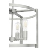 image:imageHunter  Astwood 4light Brushed Nickel Medium Size Chandelier Dimmable Caged Style Drum Shaped for Bedrooms Kitchens Dining Living Rooms  19134Brushed Nickel
