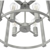 image:imageHunter  Astwood 4light Brushed Nickel Medium Size Chandelier Dimmable Caged Style Drum Shaped for Bedrooms Kitchens Dining Living Rooms  19134Brushed Nickel