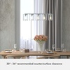 image:imageHunter  Astwood 5light Brushed Nickel Large Chandelier Dimmable Caged Style Linear Shaped for Bedrooms Kitchens Dining Living Rooms  48012