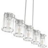 image:imageHunter  Astwood 5light Brushed Nickel Large Chandelier Dimmable Caged Style Linear Shaped for Bedrooms Kitchens Dining Living Rooms  48012