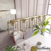image:imageHunter  Astwood 5light Matte Black Large Chandelier Dimmable Caged Style Linear Shaped for Bedrooms Kitchens Dining Living Rooms  48013Alturas Gold