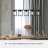 image:imageHunter  Astwood 5light Matte Black Large Chandelier Dimmable Caged Style Linear Shaped for Bedrooms Kitchens Dining Living Rooms  48013Matte Black