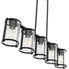 image:imageHunter  Astwood 5light Matte Black Large Chandelier Dimmable Caged Style Linear Shaped for Bedrooms Kitchens Dining Living Rooms  48013Matte Black