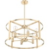 image:imageHunter  Astwood 6Light Matte Black Large Chandelier Dimmable Caged Style Drum Shaped for Bedrooms Kitchens Dining Living Rooms  19001