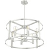 image:imageHunter  Astwood 6Light Polished Nickel Large Chandelier Dimmable Caged Style Drum Shaped for Bedrooms Kitchens Dining Living Rooms  19000