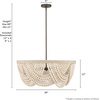 image:imageHunter  Autumndale 6Light Matte Bronze Large Chandelier Dimmable Transitional Style Basket Shaped for Bedrooms Kitchens Dining Living Rooms  48189