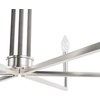 image:imageHunter  Bearden 6Light Brushed Nickel Large Chandelier Dimmable Candle Shaped for Bedrooms Kitchens Dining Living Rooms  19621