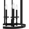 image:imageHunter  Briargrove 3light Matte Black Medium Size Chandelier Dimmable Formal Style Cylinder Shaped for Bedrooms Kitchens Dining Living Rooms  19696