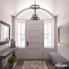 image:imageHunter  Briargrove 3light Matte Black Medium Size Chandelier Dimmable Formal Style Cylinder Shaped for Bedrooms Kitchens Dining Living Rooms  19696