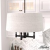 image:imageHunter  Briargrove 4Light Matte Black Transitional Style Dimmable Large Chandelier for Bedrooms Kitchens Dining Living Rooms  19702
