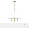 image:imageHunter  Briargrove 4light Modern Brass Large Chandelier Dimmable Transitional Style Drum Shaped for Bedrooms Kitchens Dining Living Rooms  19703