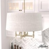 image:imageHunter  Briargrove 4light Modern Brass Large Chandelier Dimmable Transitional Style Drum Shaped for Bedrooms Kitchens Dining Living Rooms  19703