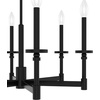 image:imageHunter  Briargrove 6light Modern Brass Large Chandelier Dimmable Formal Style Candle Shaped for Bedrooms Kitchens Dining Living Rooms  19701Matte Black