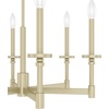 image:imageHunter  Briargrove 6light Modern Brass Large Chandelier Dimmable Formal Style Candle Shaped for Bedrooms Kitchens Dining Living Rooms  19701Painted Modern Brass