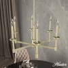 image:imageHunter  Briargrove 6light Modern Brass Large Chandelier Dimmable Formal Style Candle Shaped for Bedrooms Kitchens Dining Living Rooms  19701Painted Modern Brass