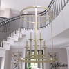 image:imageHunter  Briargrove 6light Modern Brass Medium Size Chandelier Dimmable Formal Style Cylinder Shaped for Bedrooms Kitchens Dining Living Rooms  19699