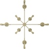 image:imageHunter  Briargrove 8light Modern Brass Large Chandelier Dimmable Formal Style Candle Shaped for Bedrooms Kitchens Dining Living Rooms  19053