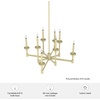 image:imageHunter  Briargrove 8light Modern Brass Large Chandelier Dimmable Formal Style Candle Shaped for Bedrooms Kitchens Dining Living Rooms  19053