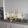 image:imageHunter  Briargrove 8light Modern Brass Large Chandelier Dimmable Formal Style Candle Shaped for Bedrooms Kitchens Dining Living Rooms  19053