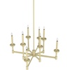 image:imageHunter  Briargrove 8light Modern Brass Large Chandelier Dimmable Formal Style Candle Shaped for Bedrooms Kitchens Dining Living Rooms  19053