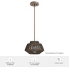 image:imageHunter  Brookhollow 1Light Sable Rattan Medium Size Pendant Light Dimmable Casual Style Geometric Shaped for Bedrooms Kitchens Dining Living Rooms  13215Sable Rattan