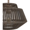 image:imageHunter  Brookhollow 1Light Sable Rattan Medium Size Pendant Light Dimmable Casual Style Geometric Shaped for Bedrooms Kitchens Dining Living Rooms  13215Sable Rattan
