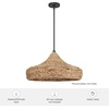 image:imageHunter  Cambria 3Light Matte Black Large Pendant Light Dimmable Casual Style Martini Shaped for Bedrooms Kitchens Dining Living Rooms  49030
