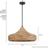 image:imageHunter  Cambria 3Light Matte Black Large Pendant Light Dimmable Casual Style Martini Shaped for Bedrooms Kitchens Dining Living Rooms  49030