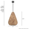 image:imageHunter  Cambria 3Light Matte Black Medium Size Pendant Light Dimmable Casual Style Teardrop Shaped for Bedrooms Kitchens Dining Living Rooms  48071