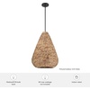 image:imageHunter  Cambria 3Light Matte Black Medium Size Pendant Light Dimmable Casual Style Teardrop Shaped for Bedrooms Kitchens Dining Living Rooms  48071