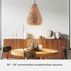 image:imageHunter  Cambria 3Light Matte Black Medium Size Pendant Light Dimmable Casual Style Teardrop Shaped for Bedrooms Kitchens Dining Living Rooms  48071
