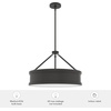 image:imageHunter  Capshaw 5light Noble Bronze Large Pendant Light Dimmable Formal Style Drum Shaped for Bedrooms Kitchens Dining Living Rooms  19610
