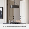 image:imageHunter  Capshaw 5light Noble Bronze Large Pendant Light Dimmable Formal Style Drum Shaped for Bedrooms Kitchens Dining Living Rooms  19610
