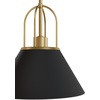 image:imageHunter  Carrington Isle 1Light Matte Black Medium Size Pendant Light Dimmable Casual Style Cone Shaped for Bedrooms Kitchens Dining Living Rooms  13165Flat Matte Black