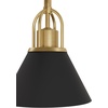 image:imageHunter  Carrington Isle 1Light Matte Black Medium Size Pendant Light Dimmable Casual Style Cone Shaped for Bedrooms Kitchens Dining Living Rooms  13165Flat Matte Black