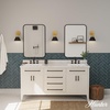 image:imageHunter  Carrington Isle 1Light Matte Black Small Sconce Light Dimmable Casual Style for Bedrooms Kitchens Foyers Bathrooms  13166