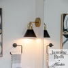 image:imageHunter  Carrington Isle 1Light Matte Black Small Sconce Light Dimmable Casual Style for Bedrooms Kitchens Foyers Bathrooms  13166