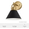 image:imageHunter  Carrington Isle 1Light Matte Black Small Sconce Light Dimmable Casual Style for Bedrooms Kitchens Foyers Bathrooms  13166
