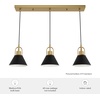 image:imageHunter  Carrington Isle 3Light Luxe Gold Large Cluster Light Dimmable Casual Style Linear Shaped for Bedrooms Kitchens Dining Living Rooms  13174