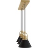 image:imageHunter  Carrington Isle 3Light Luxe Gold Large Cluster Light Dimmable Casual Style Linear Shaped for Bedrooms Kitchens Dining Living Rooms  13174