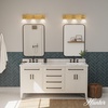 image:imageHunter  Carrington Isle 3Light Luxe Gold Medium Size Vanity Light Dimmable Casual Style for Bedrooms Kitchens Foyers Bathrooms  13170