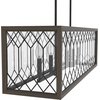 image:imageHunter  Chevron 6light Rustic Iron Extra Large Chandelier Dimmable Linear Shaped for Bedrooms Kitchens Dining Living Rooms  19373