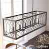 image:imageHunter  Chevron 6light Rustic Iron Extra Large Chandelier Dimmable Linear Shaped for Bedrooms Kitchens Dining Living Rooms  19373