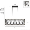 image:imageHunter  Chevron 6light Rustic Iron Extra Large Chandelier Dimmable Linear Shaped for Bedrooms Kitchens Dining Living Rooms  19373