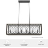 image:imageHunter  Chevron 6light Rustic Iron Extra Large Chandelier Dimmable Linear Shaped for Bedrooms Kitchens Dining Living Rooms  19373