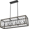 image:imageHunter  Chevron 6light Rustic Iron Extra Large Chandelier Dimmable Linear Shaped for Bedrooms Kitchens Dining Living Rooms  19373