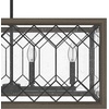 image:imageHunter  Chevron 6light Rustic Iron Extra Large Chandelier Dimmable Linear Shaped for Bedrooms Kitchens Dining Living Rooms  19373