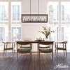 image:imageHunter  Chevron 6light Rustic Iron Extra Large Chandelier Dimmable Linear Shaped for Bedrooms Kitchens Dining Living Rooms  19373