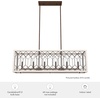 image:imageHunter  Chevron 6light Textured Rust Extra Large Chandelier Dimmable Linear Shaped for Bedrooms Kitchens Dining Living Rooms  19374